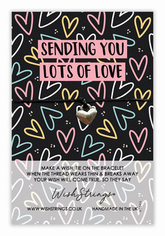 Sending you lots of love - Wish armband