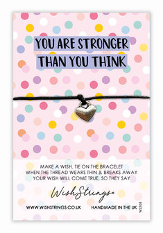 You are stronger than you Think - Wish armband