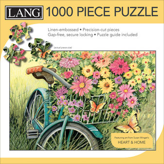 LANG Puzzle - Flowers Heart & Home