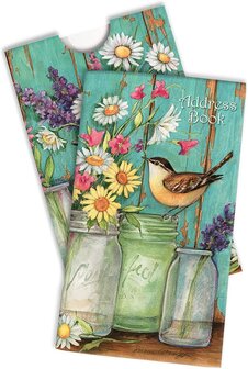 Pocket Address Book - Flower Jars 