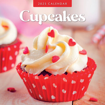 Cupcakes wall calendar 2025
