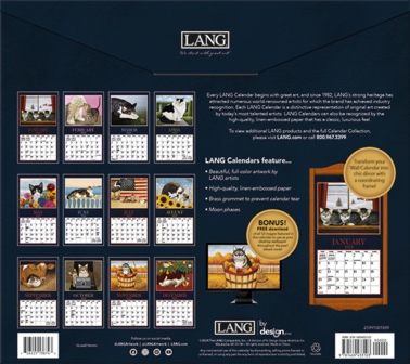 LANG calendar 2025 American Cat