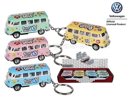VW Bus Love & Peace keyrings