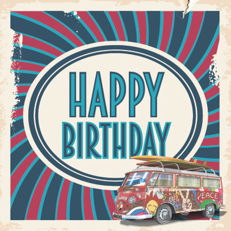 Happy Birthday - Campervan