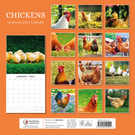 Chickens jaarkalender 2023