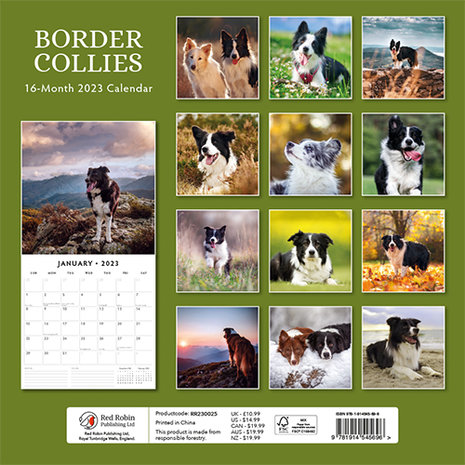 Border Collies jaarkalender 2023