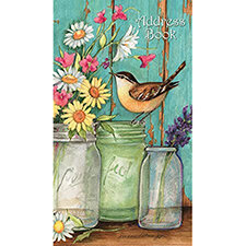 Pocket Address Book - Flower Jars 