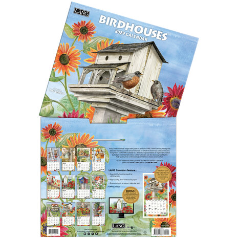 LANG kalender 2024 Birdhouses 