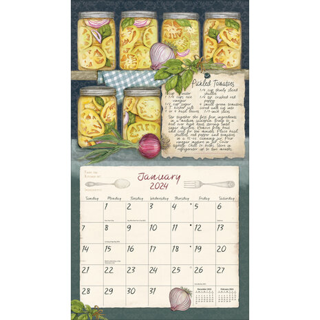Lang Kalender 2024 American kitchen 