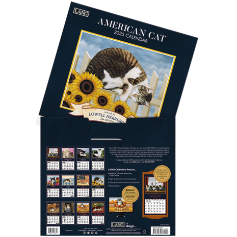 LANG Kalender 2025 American Cat 