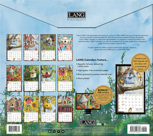 LANG kalender 2025 Birdhouses 