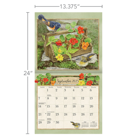 LANG Kalender 2025 Birds In the Garden 