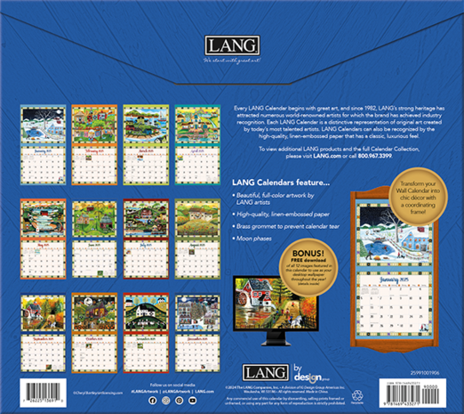 LANG Kalender 2025 Country Sampler