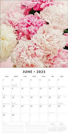 Floral Bouquet calendar 2025