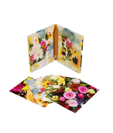 Floral collection notecards inside